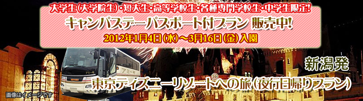 新潟発 アミー号で行く 東京ディズニーリゾート&reg;への旅（夜行日帰りプラン）