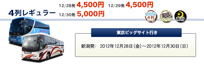 夜行バス 4列レギュラー